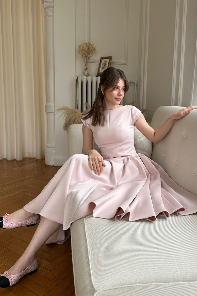 Ecem Turan Pink Flower Dress